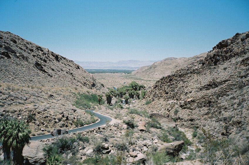 Road going out of the canyon