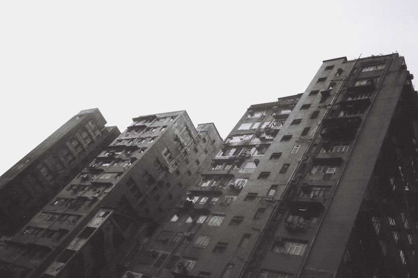Buildings from below